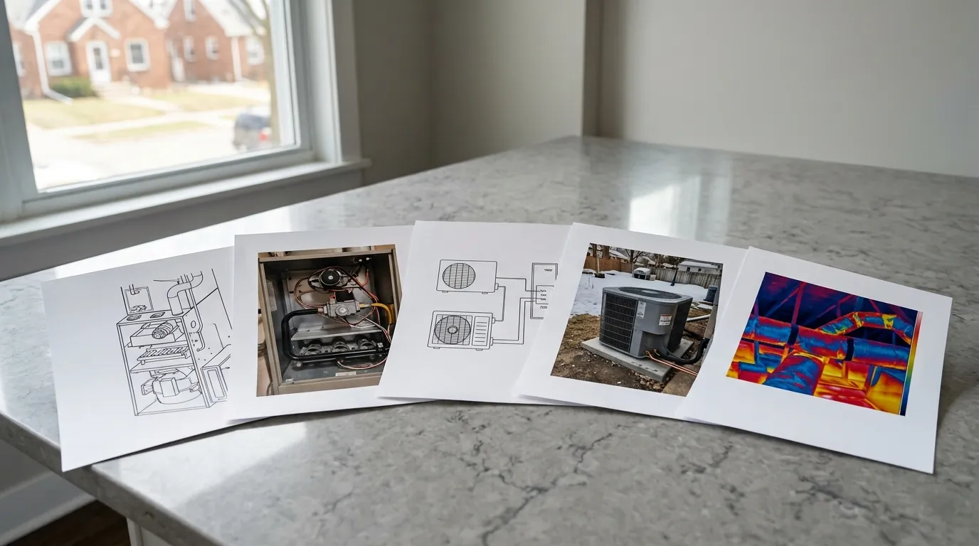HVAC inspection report with photos